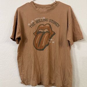 American Eagle Outfitters Tan T-Shirt